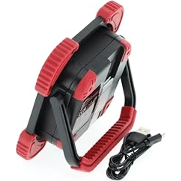 GEDORE red Strahler, LED Akku-Baustellenleuchte, 1400 Lumen, bis zu 6 h Leuchtdauer, IP 64 geschützt, mit integrierter Powerbank-Funktion – Bild 2