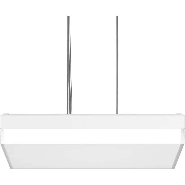 RZB Flat Slim+ Pendelleuchte DALI 43x43cm, 41W, dimmbar, weiß/matt, IP40, IK07