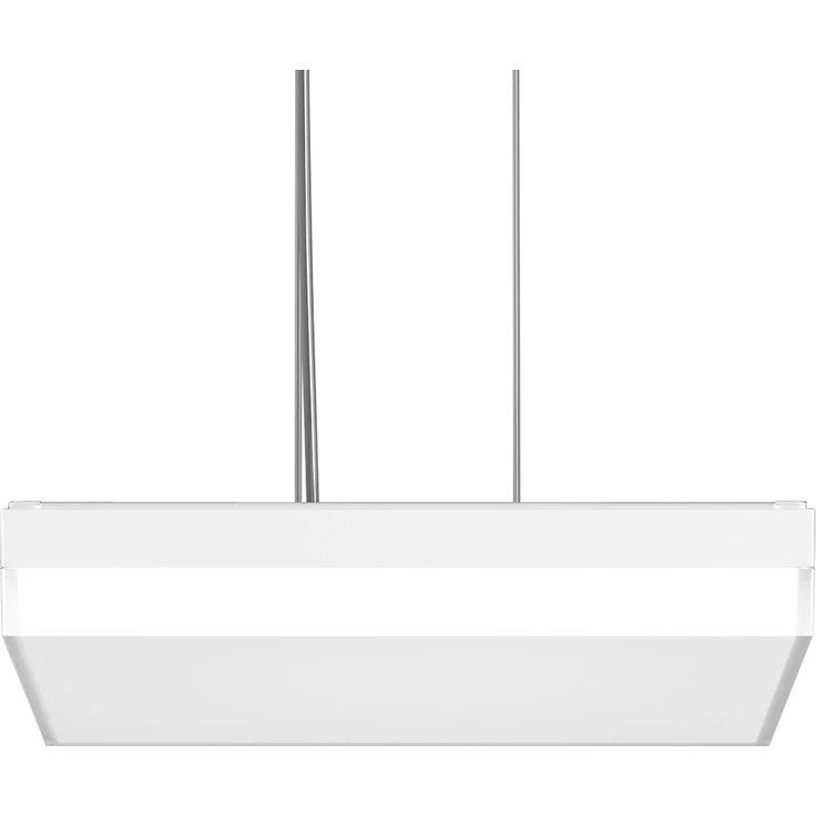 RZB Flat Slim+ Pendelleuchte DALI 43x43cm, 41W, dimmbar, weiß/matt, IP40, IK07