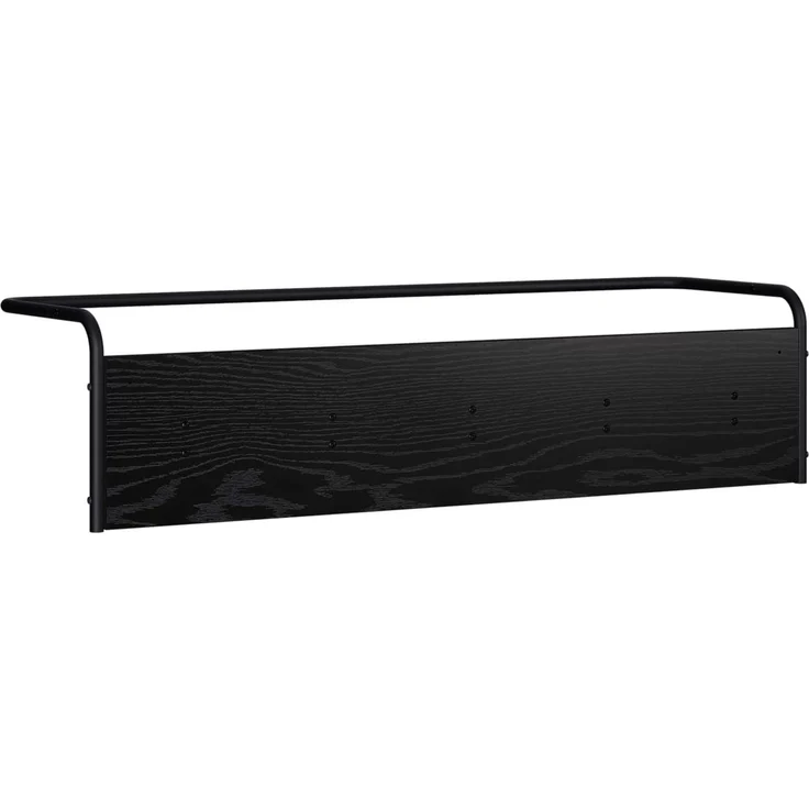 vidaXL Garderobenständer 100 x 30 x 25 cm Schwarz Eichen-Optik 8014088 – Bild 4