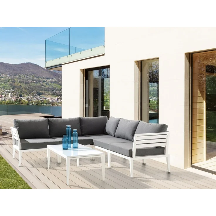 Sieger Cannes Loungetisch 110x60x40 cm weiß/weiß – Bild 2