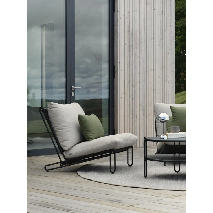 Brafab Blixt Loungetisch Aluminium rund – Bild 4