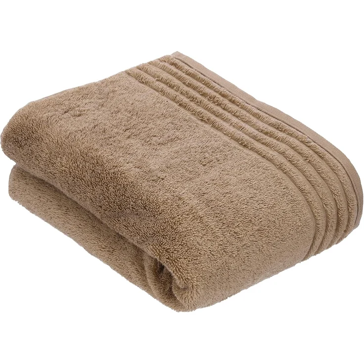 Vossen Badetuch Vienna Style Supersoft, Walkfrottee (1-St), Supersoft Baumwolle, Camel, 67x140 cm