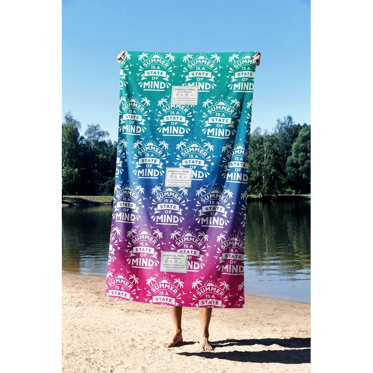 Mijolnir 'Summer is State of Mind 70' Strandtuch, Mehrfarbig, 70 x 130 cm – Bild 3