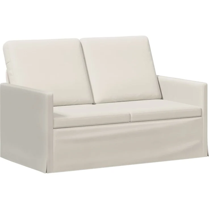 vidaXL Sofa-Set 2 pcs Creme Samt (V) 3433198 – Bild 3