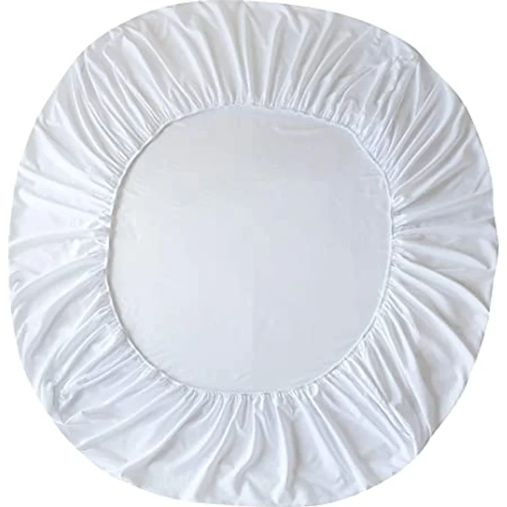 KONO Bedding Spannbettlaken - Gebürstete Mikrofaser Spannbetttuch - 30 cm Tiefe Tasche (Weiß, 160x200 cm) BS-3 160 WE – Bild 6