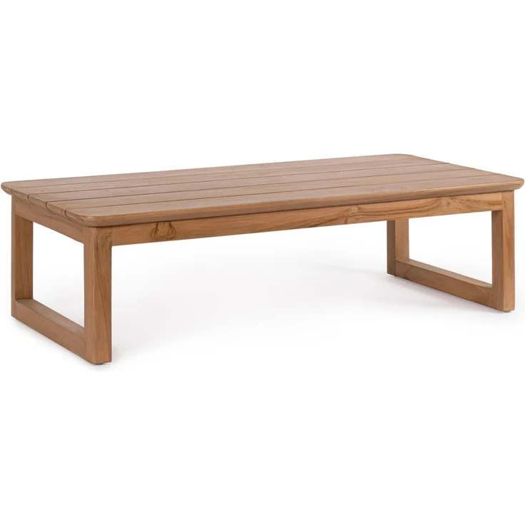 Gartencouchtisch Arova aus Teakholz, modern skandinavisch, braun, rechteckig – Bild 1