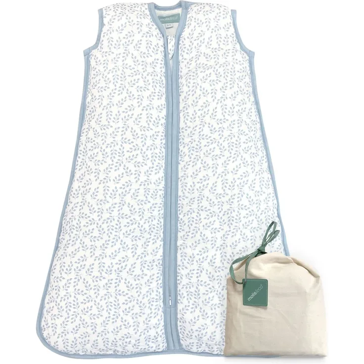 molis&co. Baby-Schlafsack. 2.5 TOG. Größe: 95 cm (18-36 Monate). Ideal für die Übergangszeit und den Winter. Superweich und warm. Zen Garden. Premium-Musselin mit Futter.