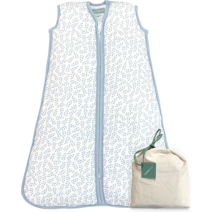 molis&co. Baby-Schlafsack. 2.5 TOG. Größe: 95 cm (18-36 Monate). Ideal für die Übergangszeit und den Winter. Superweich und warm. Zen Garden. Premium-Musselin mit Futter.