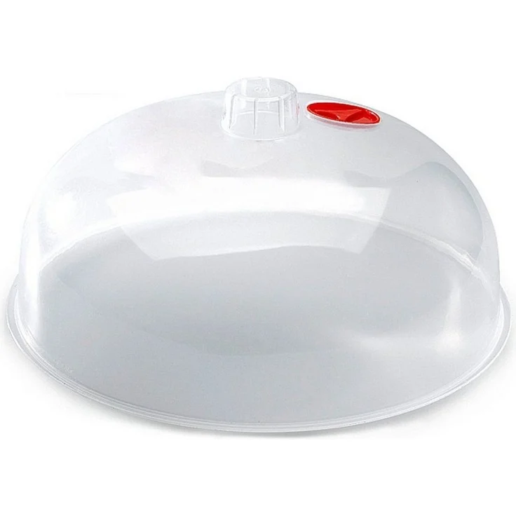 Sanixa Mikrowellenbehälter Mikrowellenabdeckhaube Mikrowellenhaube transparent, Kunststoff, (Abdeckung Mikrowelle, 2-tlg), BPA frei Kunststoff – Bild 2