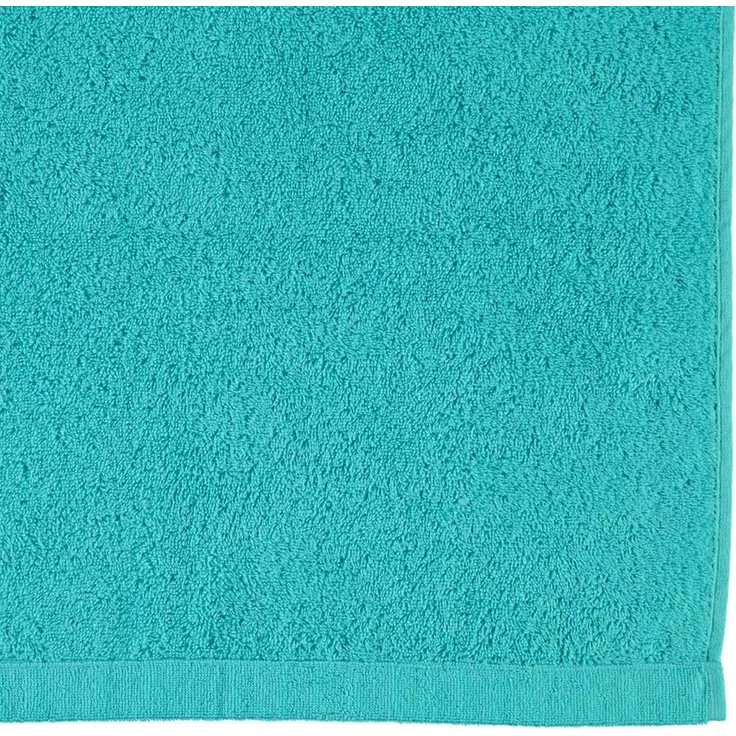CAWÖ Gästetuch - Lifestyle, Walkfrottier, Baumwolle, einfarbig Türkis 30x50cm – Bild 3