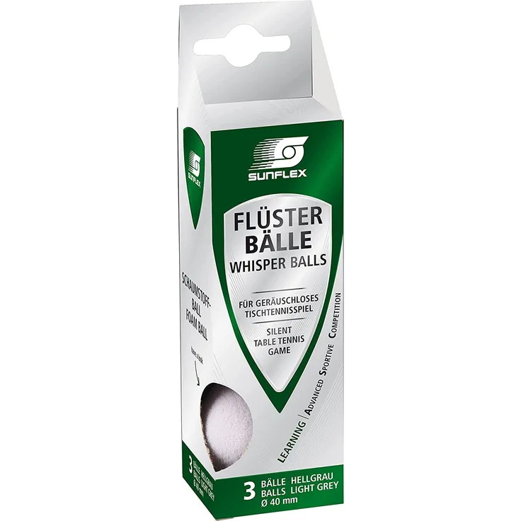 Sunflex Tischtennisbälle Flüster | 3x Tischtennisbälle leise