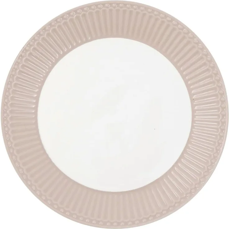 Greengate Teller Alice Fudge Steingut Creme 23cm
