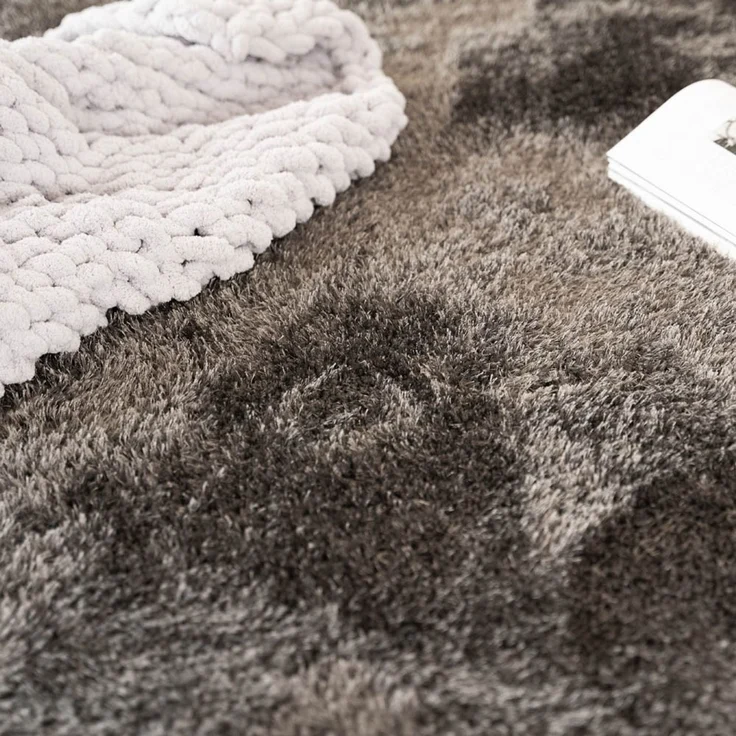 HOME DELUXE Hochflor Teppich SOFI - 110 x 60 cm Anthrazit – Bild 2