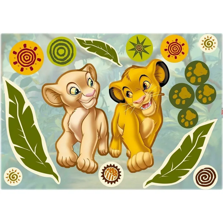 Komar Deco-Sticker Simba and Nala