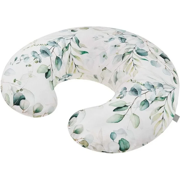 Rotho Babydesign Stillkissen Mini (180x33 cm) - Hypoallergen - geräuschlos - Seitenschläferkissen - Maschinenwaschbar - Motiv Natural Leaves