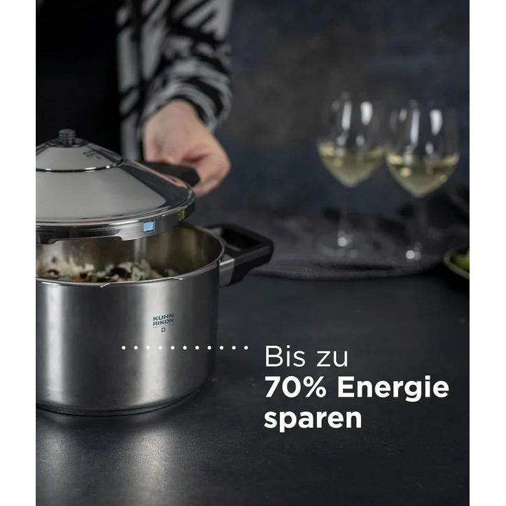 KUHN RIKON Schnellkochtopf Kuhn Rikon Schnellbratpfanne Duromatic Hotel 5,0 L/Ø 28 cm – Bild 5