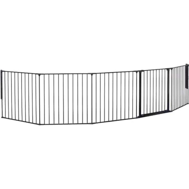 Baby Dan Konfigurationsgitter / Kaminschutzgitter Flex XL 90 - 278 cm, Anthrazit - Hergestellt in Dänemark und vom TÜV GS geprüft – Bild 5