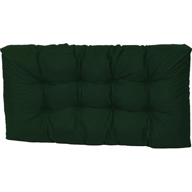 TexDeko® Garden Palettenkissen wasserabweisend UV - beständig Premium Sitzkissen gesteppt 120 x 60 x 18 cm Palettenauflage für Europaletten Palettenmöbel Palettenpolster (Dunkelgrün)