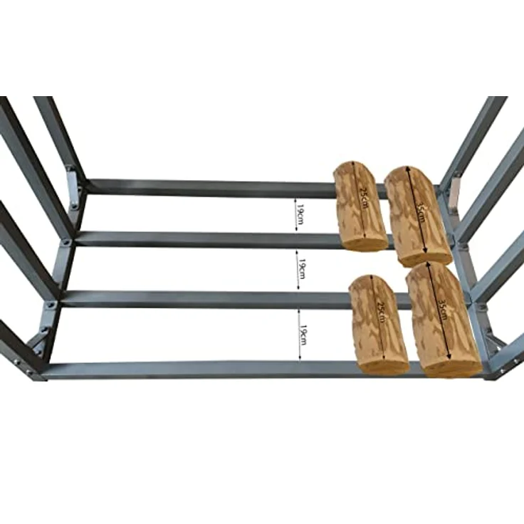 Quick Star Kaminholzregal Kaminholzregal 143x70x145 cm 1,4 m³, BxTxH:143x70x145 cm – Bild 6