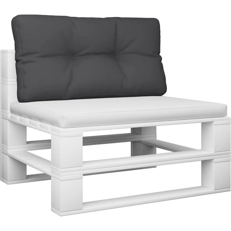 vidaXL Palettenkissen Schwarz 70 x 40 x 12 cm Stoff – Bild 2