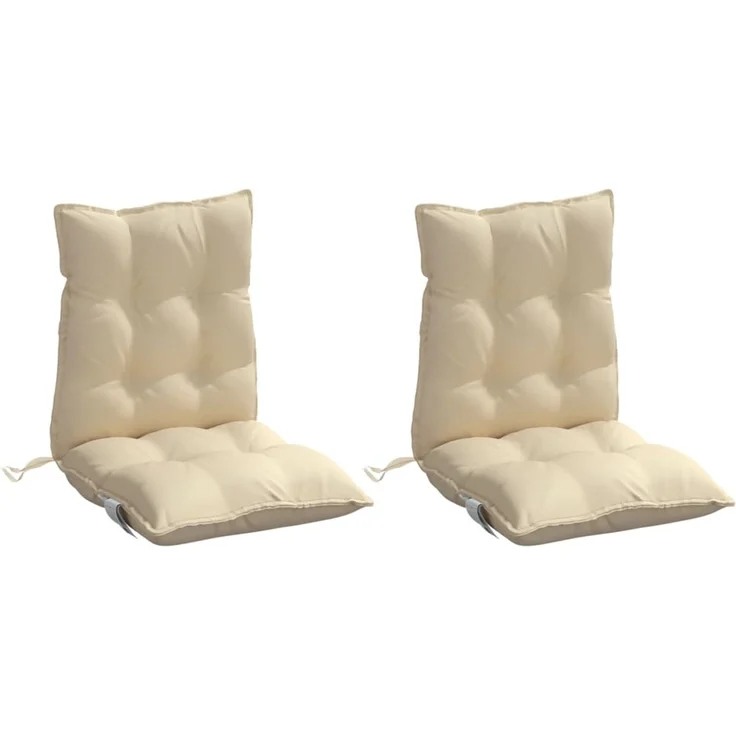 vidaXL Niedriglehner-Auflagen 2 Stk. Beige Oxford-Gewebe 377680 – Bild 3