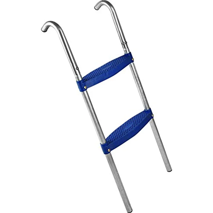 Monzana Trampolinleiter 90cm -2 Kunststoffstufen UV-beständig flexibel montierbar Sicherheitsleiter Einstiegsleiter – Bild 3