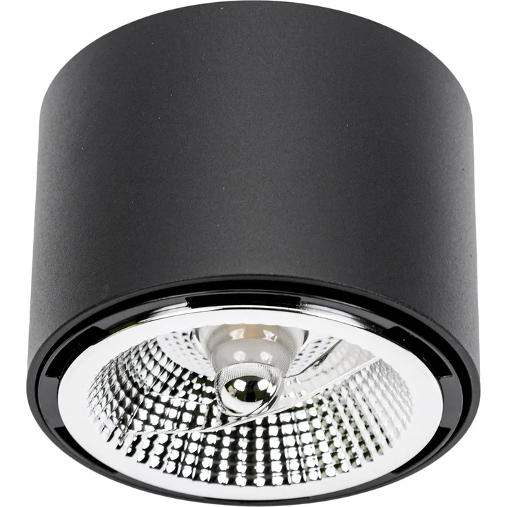 Deckenspots schwarz D-120mm AR111 GU10 IP20 rund