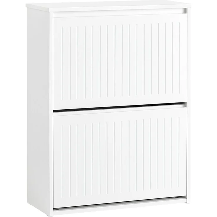 SoBuy FSR165-K-W Schuhschrank, MDF, Lackiert, Weiß, 61 x 81 x 26 cm – Bild 1
