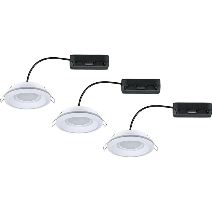 Paulmann 92248 LED Einbauleuchte Sormus 10cm 3er-Set IP65 rund weiß – Bild 10