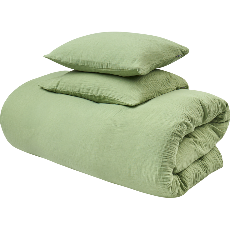 Bettwäsche-Set SUMNER Musselin 200x200 cm Grün – Bild 5
