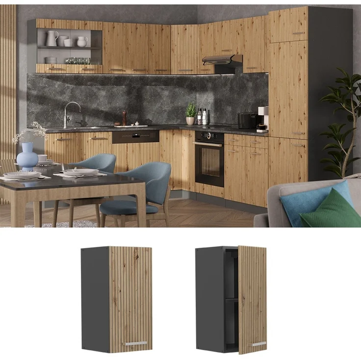 Hängeschrank R-Line Artisan-Eiche 30 cm Vicco – Bild 2