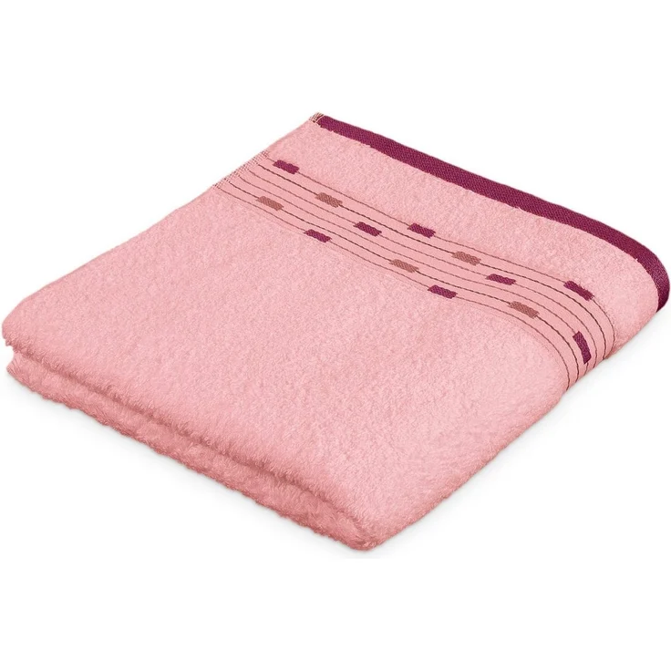 Möve for frottana Handtuch Magic Uni, Walkfrottee (1-St), mit Bordüre aus kleinen Rechtecken – Bild 5