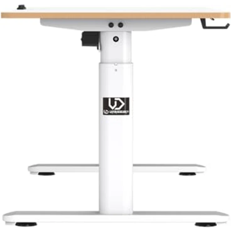 Ultradesk Pulsar Gerade Rechteckige Form MDF-Platten Stahl Gaming Weiß – Bild 5