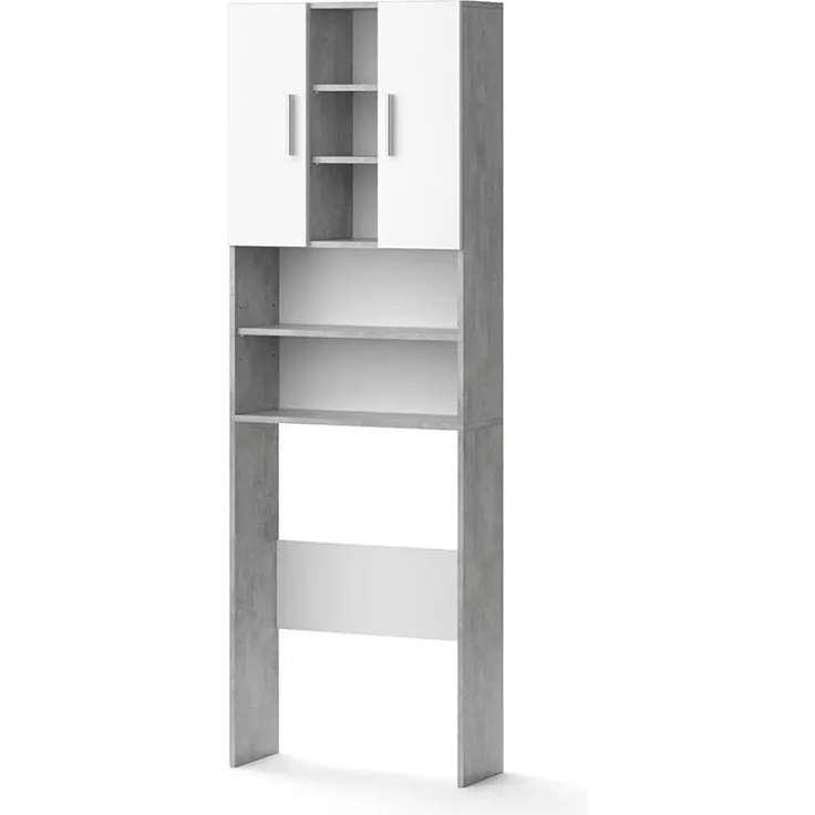 Waschmaschinenschrank Luis Beton 64 x 190 cm Vicco