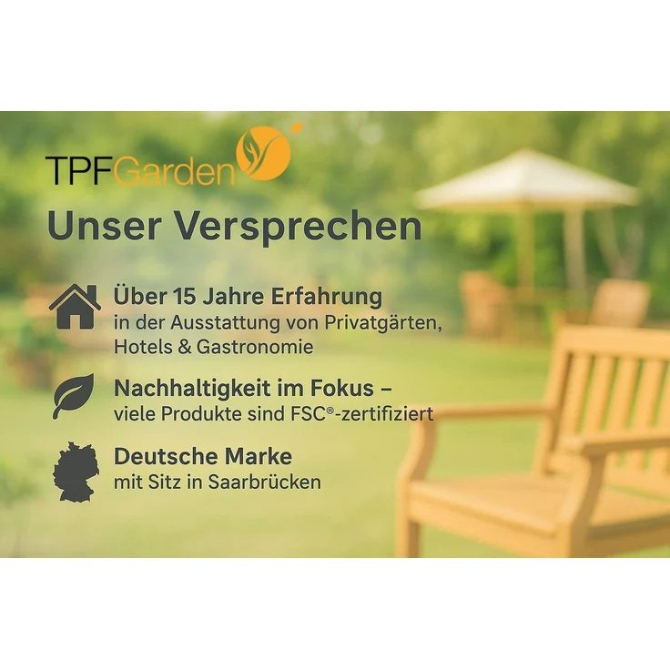 TPFGarden Gartentisch Menorca (120x70 cm Holz (aus Akazienholz), 1-St, Robuster Garten Holztisch Outdoor Garten-Esstisch), Holz Klapptisch - Rechteckig - klappbar - Hochwertige Verarbeitung – Bild 3