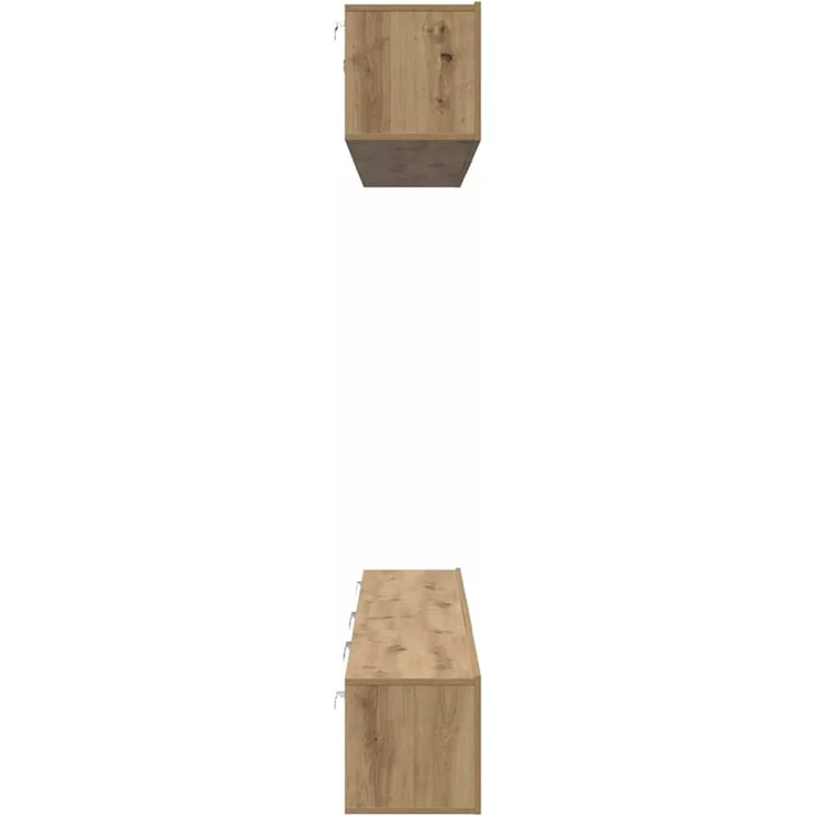 vidaXL TV-Schrankset Wandmontiert 6 pcs Artisan-Eiche Holzwerkstoff 3393476 – Bild 7