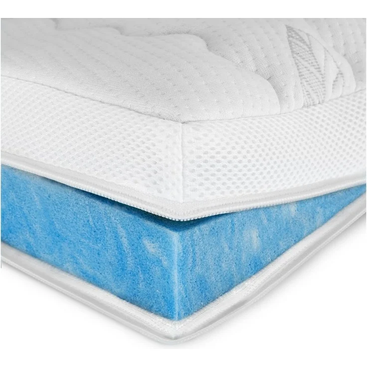 AM Qualitätsmatratzen, Topper Gelschaum-Topper in Premiumhöhe, Memory Foam Topper für Boxspringbett, 8 cm hoch, Premium Plus Gelschaum (8cm), 80x200 cm – Bild 5