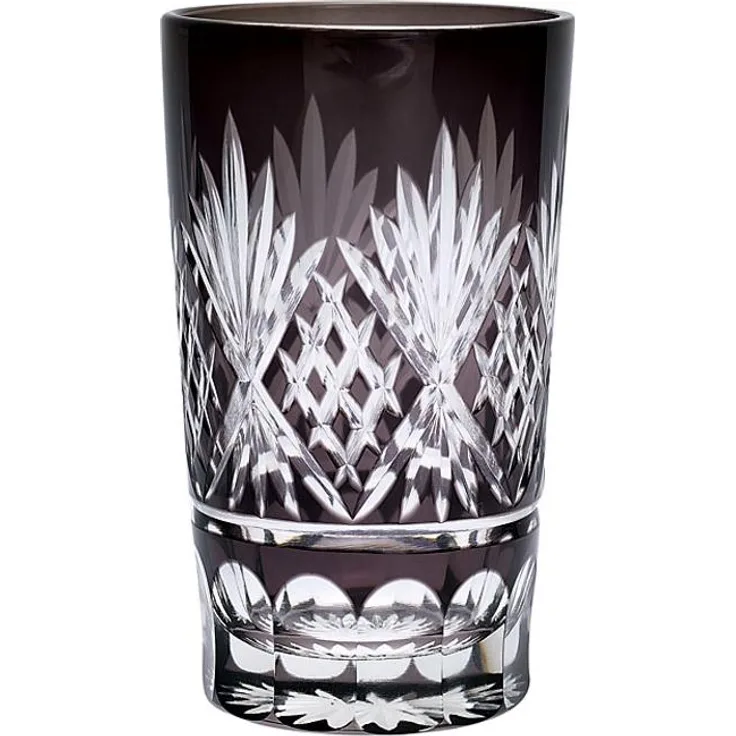 Greengate Wasserglas Leaf grey crystal large