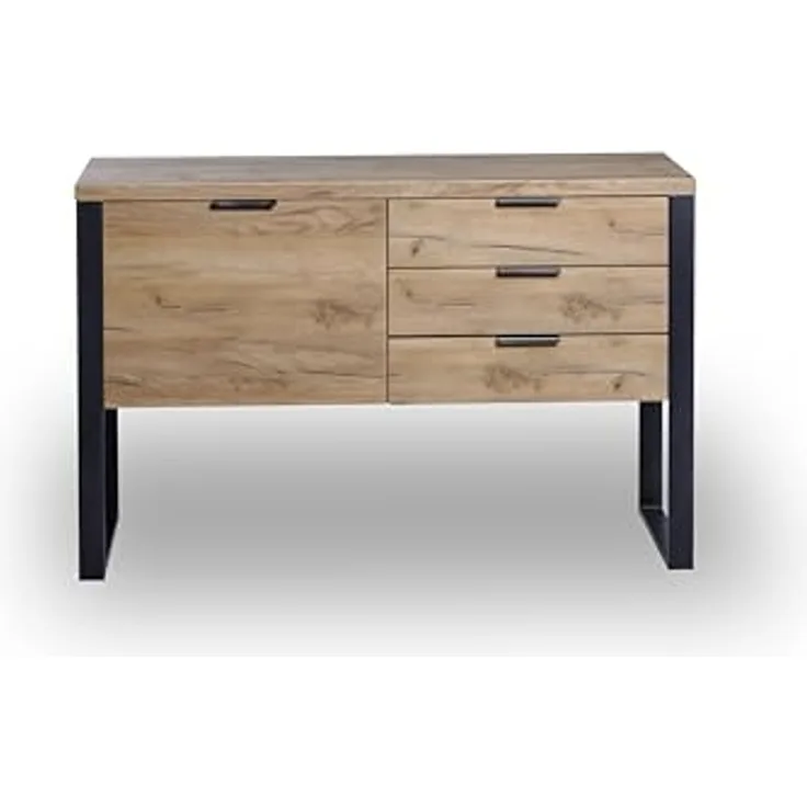 Jahnke Sideboard, Engineered Wood, Kerneiche, One Size