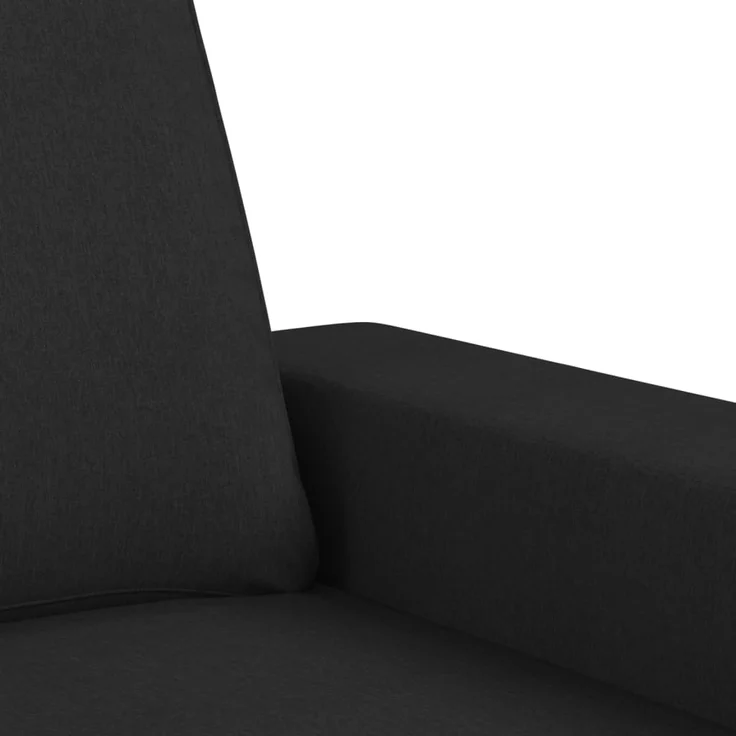 vidaXL Sessel mit Hocker Schwarz 60 cm Stoff 3201147 – Bild 6