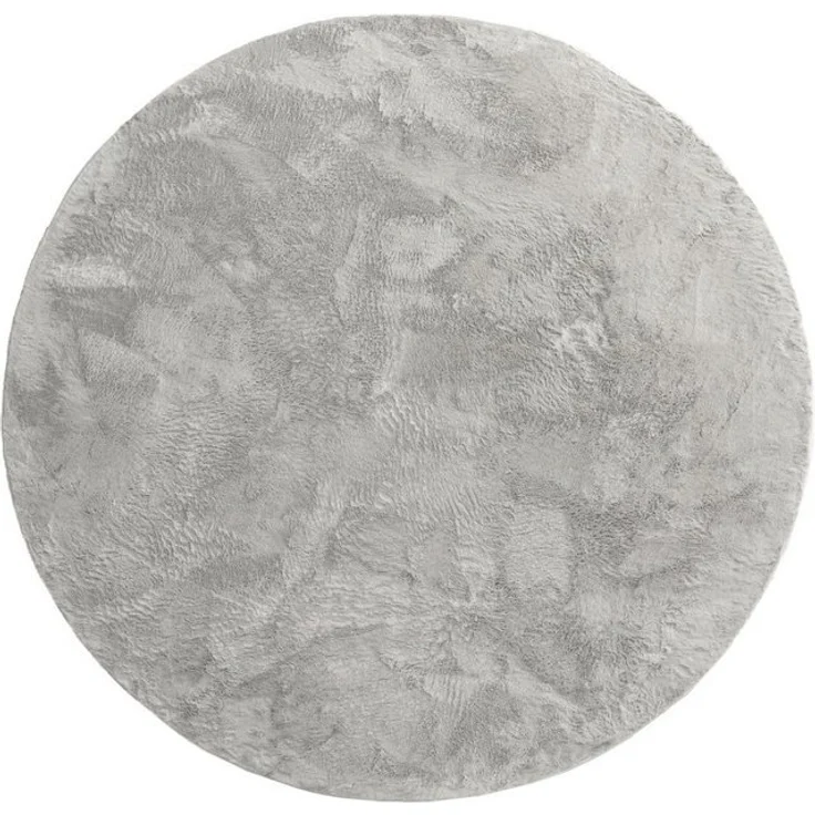 Paco Home Fellteppich Kunstfell Soft 380, rund, Höhe: 14 mm, Langflor, Kuschelteppich - besonders weich, Uni-Farben – Bild 3