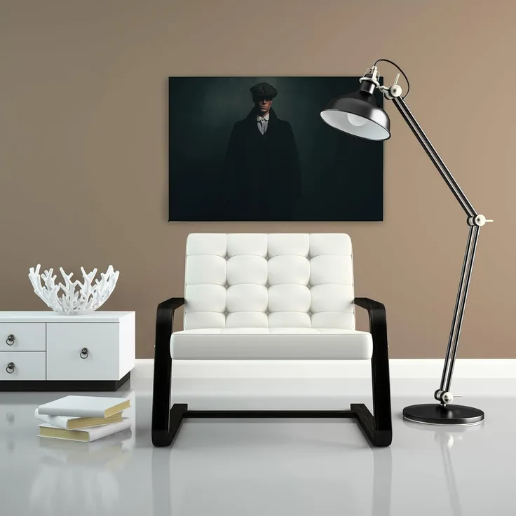 Leinwandbild Mann Grün Schwarz 90x60 DD120415 Keilrahmen Wandbild Leinwand
