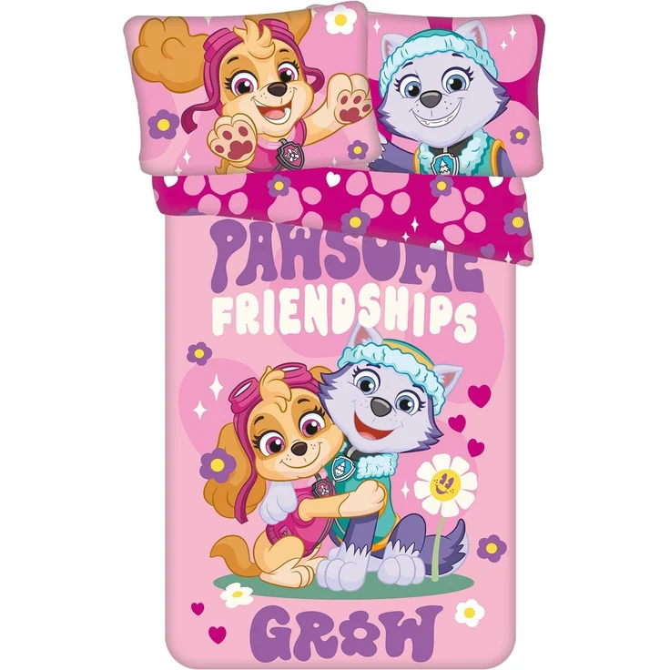 Paw Patrol Bettwäsche für Kleinkinder 100x135 cm 40x60 cm Baumwolle – Bild 1