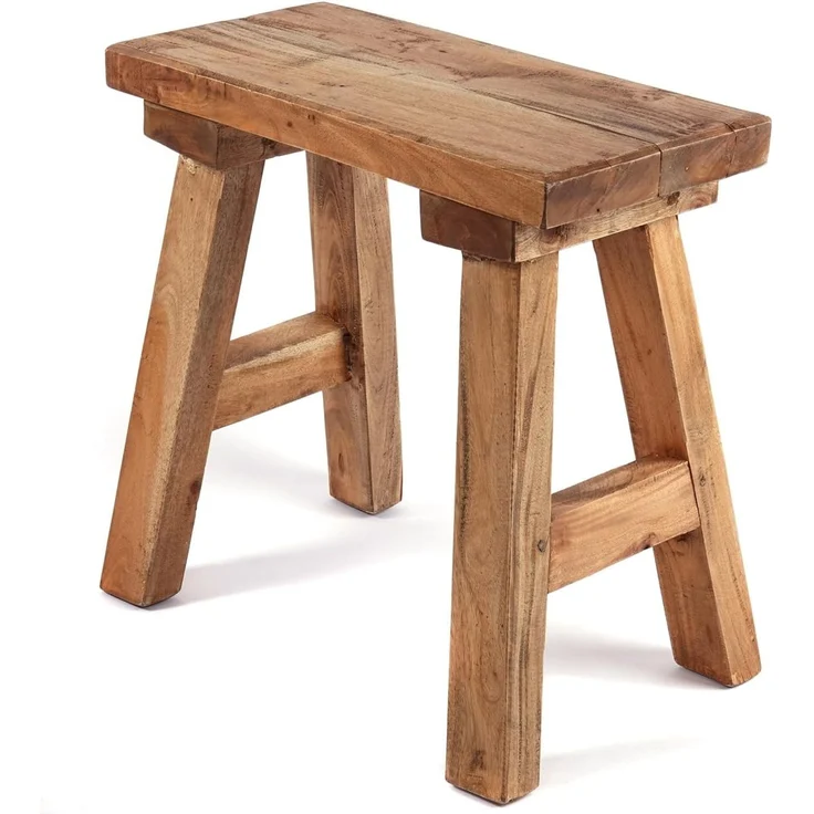 DESIGN DELIGHTS Hocker Vintage HOLZHOCKER "RUSTICO", Altholz massiv, rustikaler Sitzhocker – Bild 3