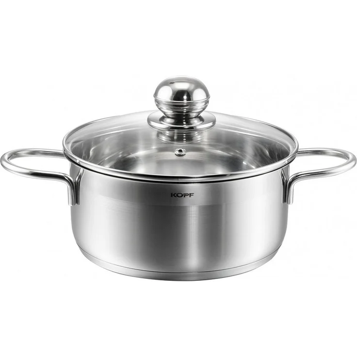 Kopf Bratentopf Josie Bratentopf 20cm, Edelstahl, Ø 20 cm, Höhe 9 cm, 2 Liter – Bild 1