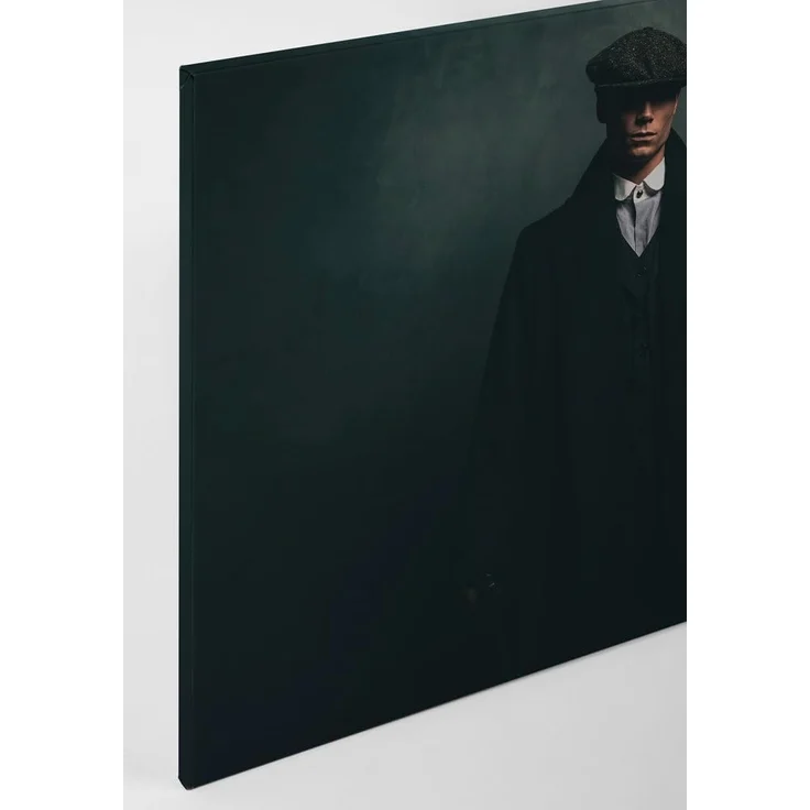 Leinwandbild Mann Grün Schwarz 90x60 DD120415 Keilrahmen Wandbild Leinwand – Bild 9
