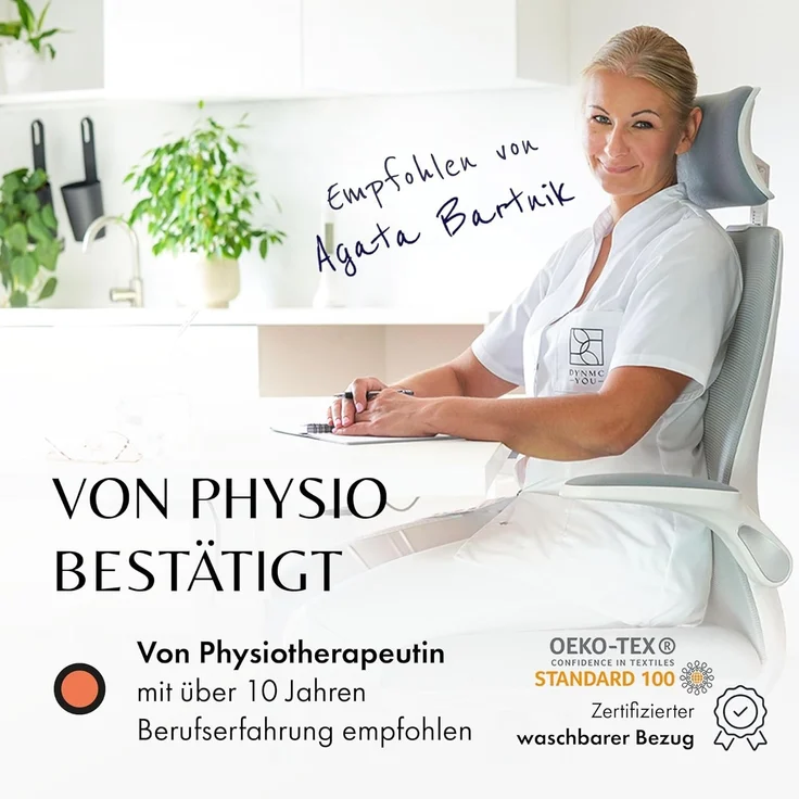 DYNMC you Kniekissen für Seitenschläfer - Knierolle Lagerungsrolle, (VERGLEICHSSIEGER SEHR GUT - Kniekissen zum schlafen, Knierolle halbrund - Beinkissen mit Physiotherapeuten Entwickelt) – Bild 3