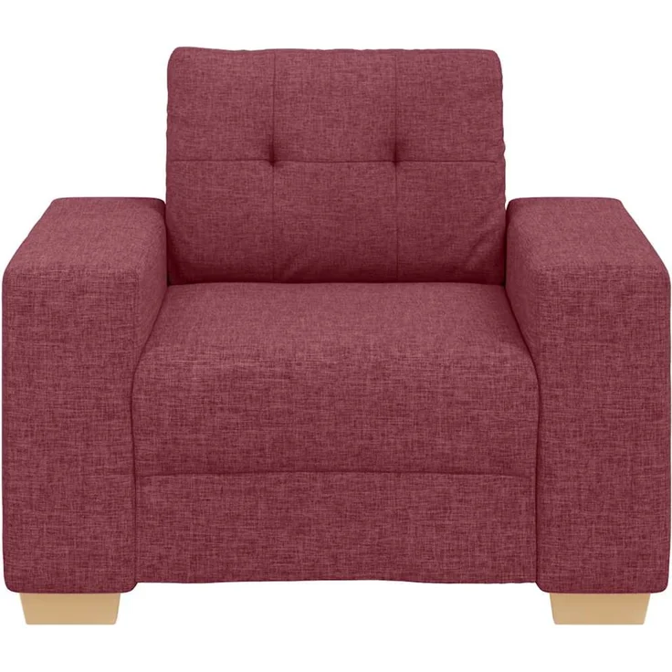 vidaXL Sofa-Sessel Weinrot 100x78x80 cm Stoff 4105061 – Bild 4