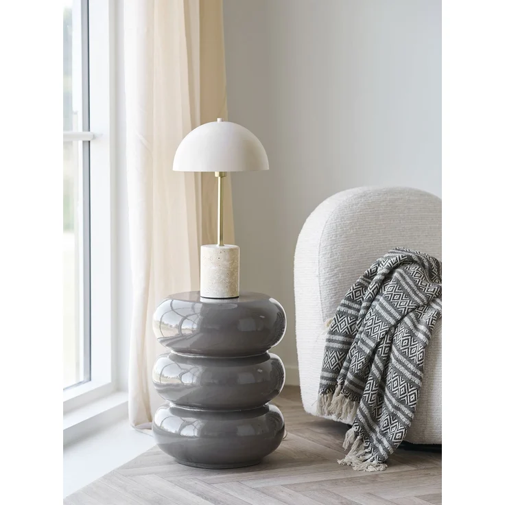 Beistelltisch >Rosolina< in Braun, Fiberglas - 44x35,5cm (HxD) – Bild 2